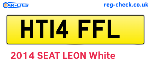 HT14FFL are the vehicle registration plates.