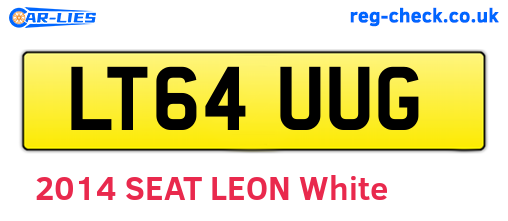 LT64UUG are the vehicle registration plates.