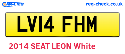 LV14FHM are the vehicle registration plates.