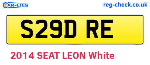 S29DRE are the vehicle registration plates.