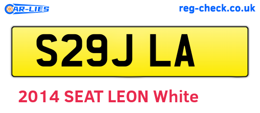 S29JLA are the vehicle registration plates.