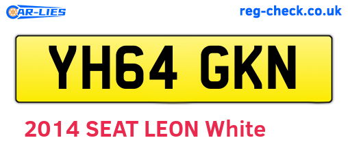 YH64GKN are the vehicle registration plates.