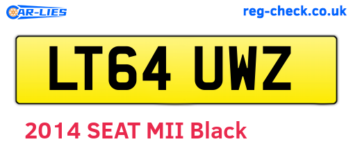 LT64UWZ are the vehicle registration plates.