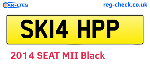 SK14HPP are the vehicle registration plates.