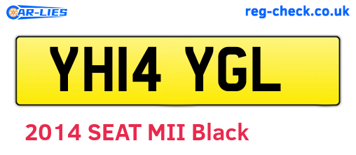 YH14YGL are the vehicle registration plates.