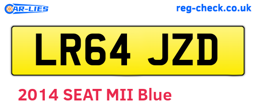 LR64JZD are the vehicle registration plates.