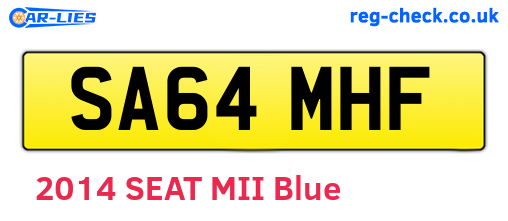 SA64MHF are the vehicle registration plates.