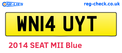 WN14UYT are the vehicle registration plates.
