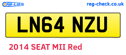 LN64NZU are the vehicle registration plates.