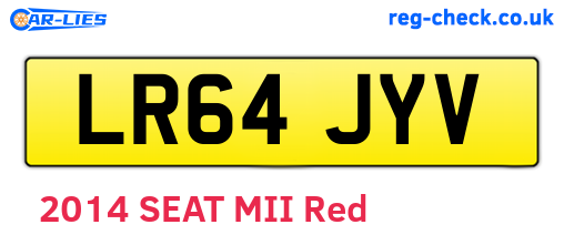 LR64JYV are the vehicle registration plates.