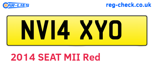 NV14XYO are the vehicle registration plates.