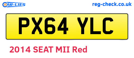 PX64YLC are the vehicle registration plates.