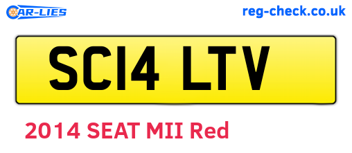 SC14LTV are the vehicle registration plates.