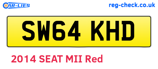 SW64KHD are the vehicle registration plates.