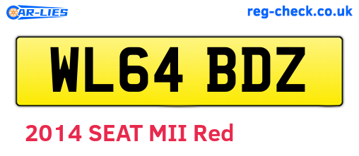 WL64BDZ are the vehicle registration plates.