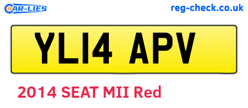 YL14APV are the vehicle registration plates.