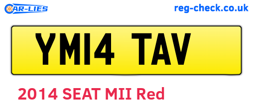 YM14TAV are the vehicle registration plates.