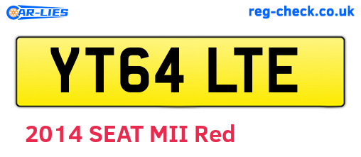 YT64LTE are the vehicle registration plates.