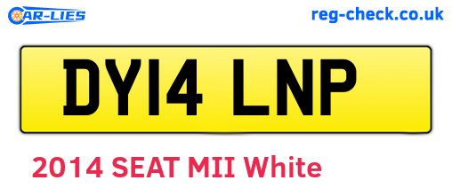 DY14LNP are the vehicle registration plates.