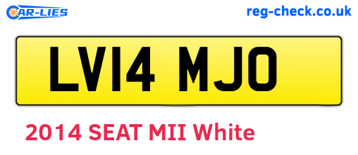 LV14MJO are the vehicle registration plates.