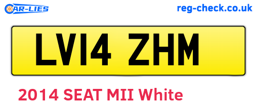 LV14ZHM are the vehicle registration plates.