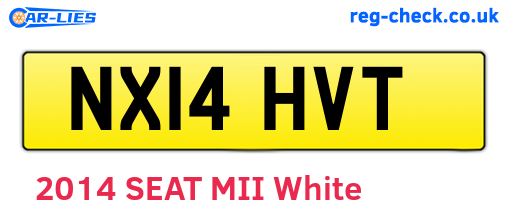 NX14HVT are the vehicle registration plates.