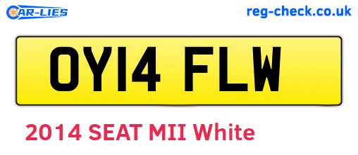 OY14FLW are the vehicle registration plates.