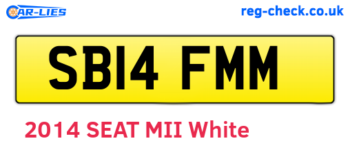 SB14FMM are the vehicle registration plates.