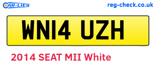WN14UZH are the vehicle registration plates.