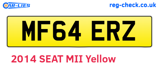 MF64ERZ are the vehicle registration plates.