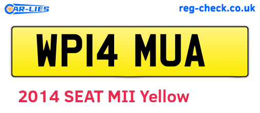 WP14MUA are the vehicle registration plates.