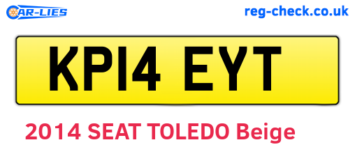 KP14EYT are the vehicle registration plates.