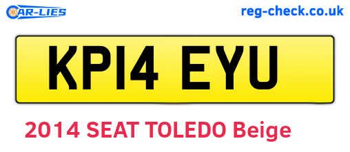 KP14EYU are the vehicle registration plates.