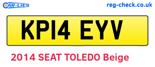 KP14EYV are the vehicle registration plates.