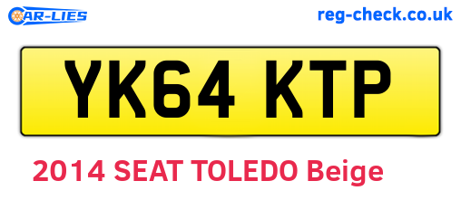 YK64KTP are the vehicle registration plates.