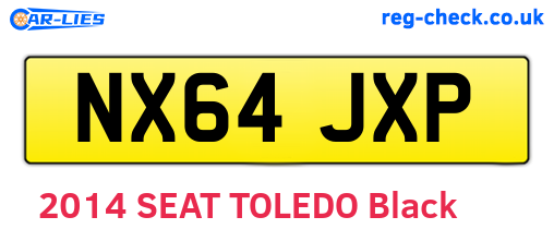 NX64JXP are the vehicle registration plates.