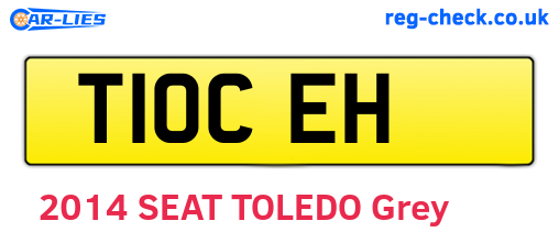 T10CEH are the vehicle registration plates.