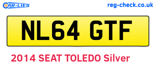 NL64GTF are the vehicle registration plates.