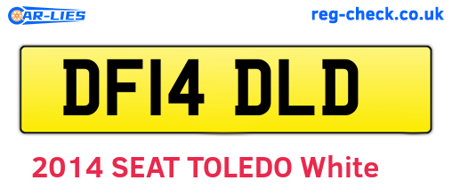 DF14DLD are the vehicle registration plates.