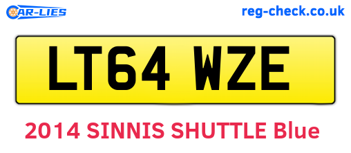 LT64WZE are the vehicle registration plates.