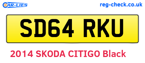 SD64RKU are the vehicle registration plates.