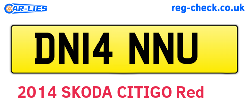 DN14NNU are the vehicle registration plates.