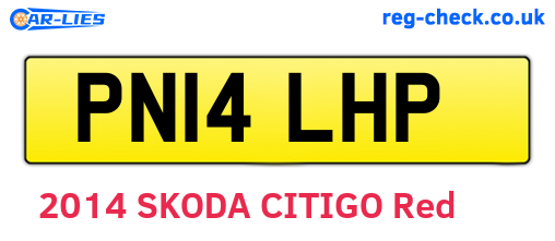 PN14LHP are the vehicle registration plates.
