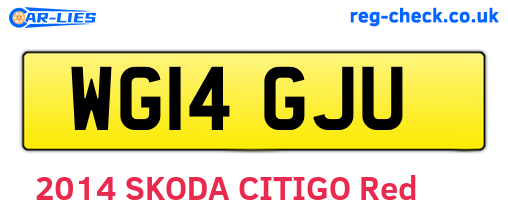 WG14GJU are the vehicle registration plates.