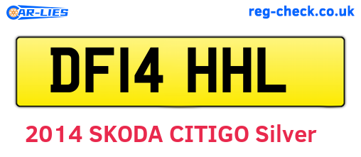 DF14HHL are the vehicle registration plates.