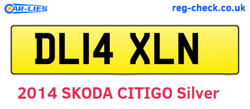 DL14XLN are the vehicle registration plates.