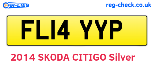 FL14YYP are the vehicle registration plates.