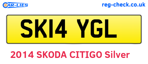 SK14YGL are the vehicle registration plates.