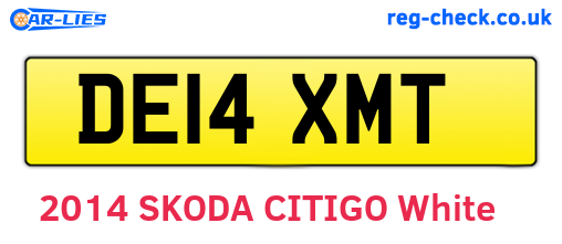 DE14XMT are the vehicle registration plates.