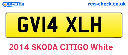 GV14XLH are the vehicle registration plates.